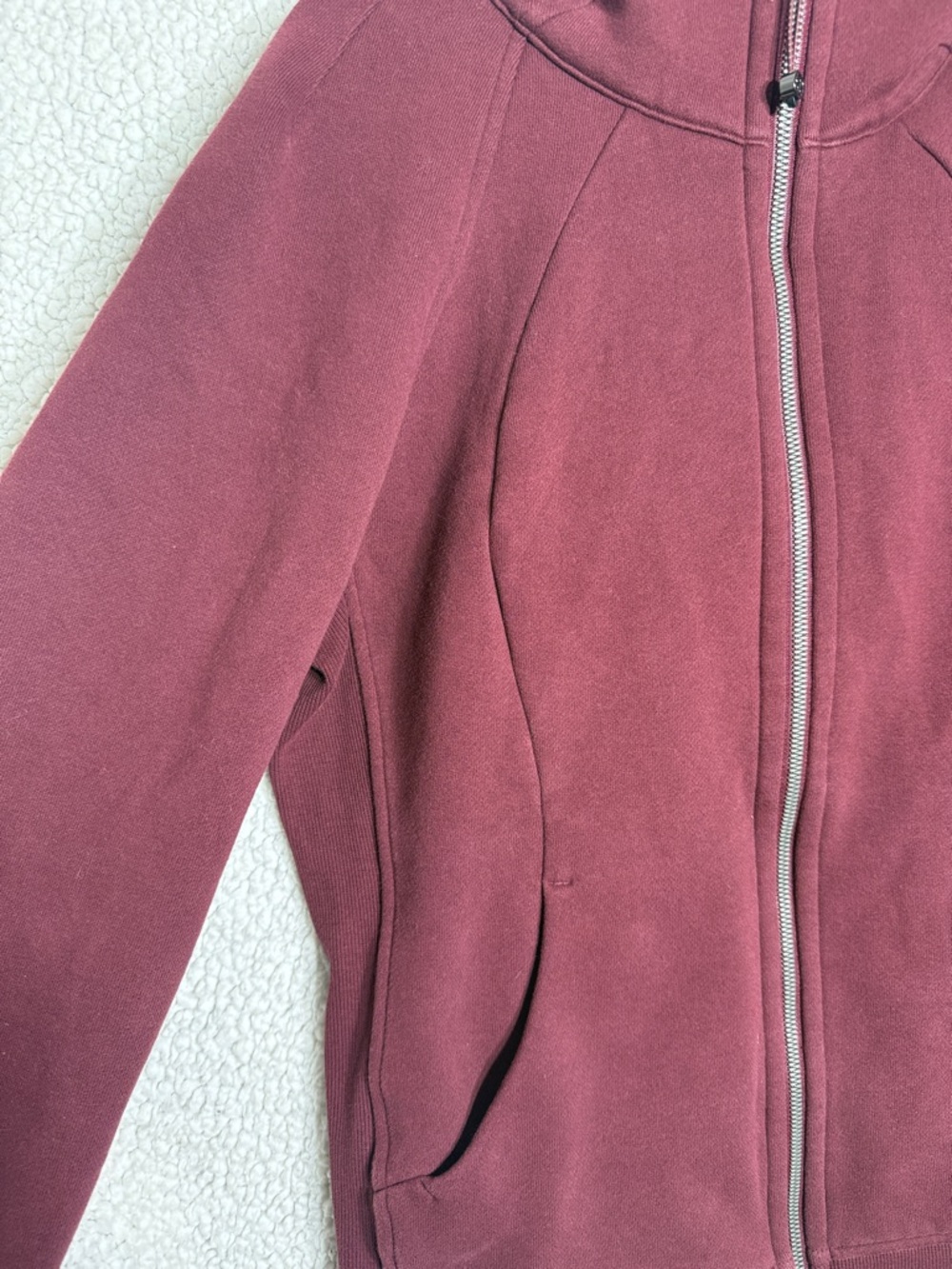 Lululemon Scuba Hoodie Red Merlot Size 10 – Cozy Classic - Picture 8 of 11